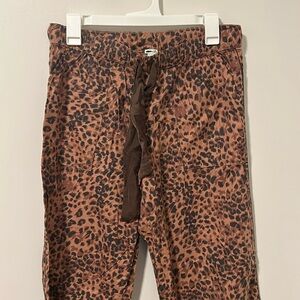 NWOT Aerie Cheetah Print Wide Leg Pajama Pants